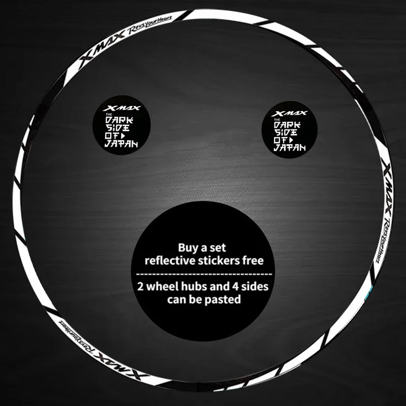 Reflective Motorcycle Wheel Hub Sticker For YAMAHA XMAX 150 250 300 RACING Wheel Frame Strip Waterproof Decorative Decal
Reflective Motorcycle Wheel Hub Sticker For YAMAHA XMAX 150 250 300 RACING Wheel Frame Strip Waterproof Decorative Decal