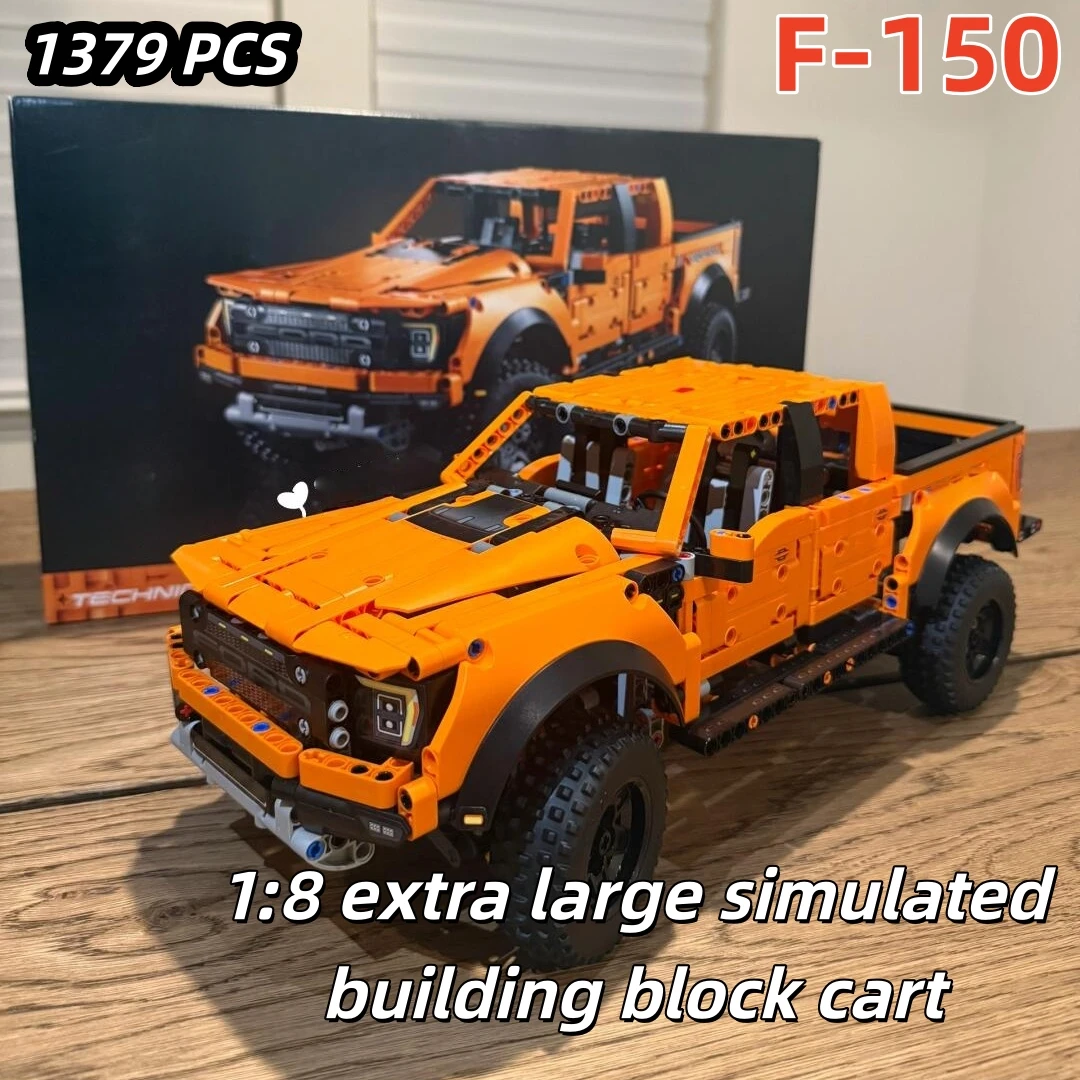 New 1379PCS Tech Raptors F-150 Pickup Truck Racing Car Compatible High-Tech MOC Building Block Model Vehicle Bricks Boy Toy Gift
New 1379PCS Tech Raptors F-150 Pickup Truck Racing Car Compatible High-Tech MOC Building Block Model Vehicle Bricks Boy Toy Gift