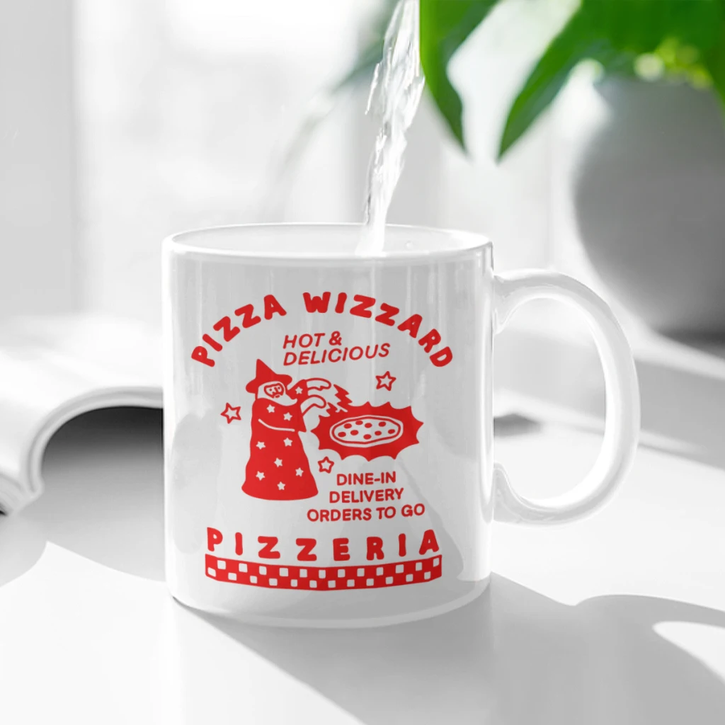 Pizza Wizzard Pizzeria Ceramic Cup Coffee Oatmeal Breakfast Cup Creative Personality Mug
Pizza Wizzard Pizzeria Ceramic Cup Coffee Oatmeal Breakfast Cup Creative Personality Mug