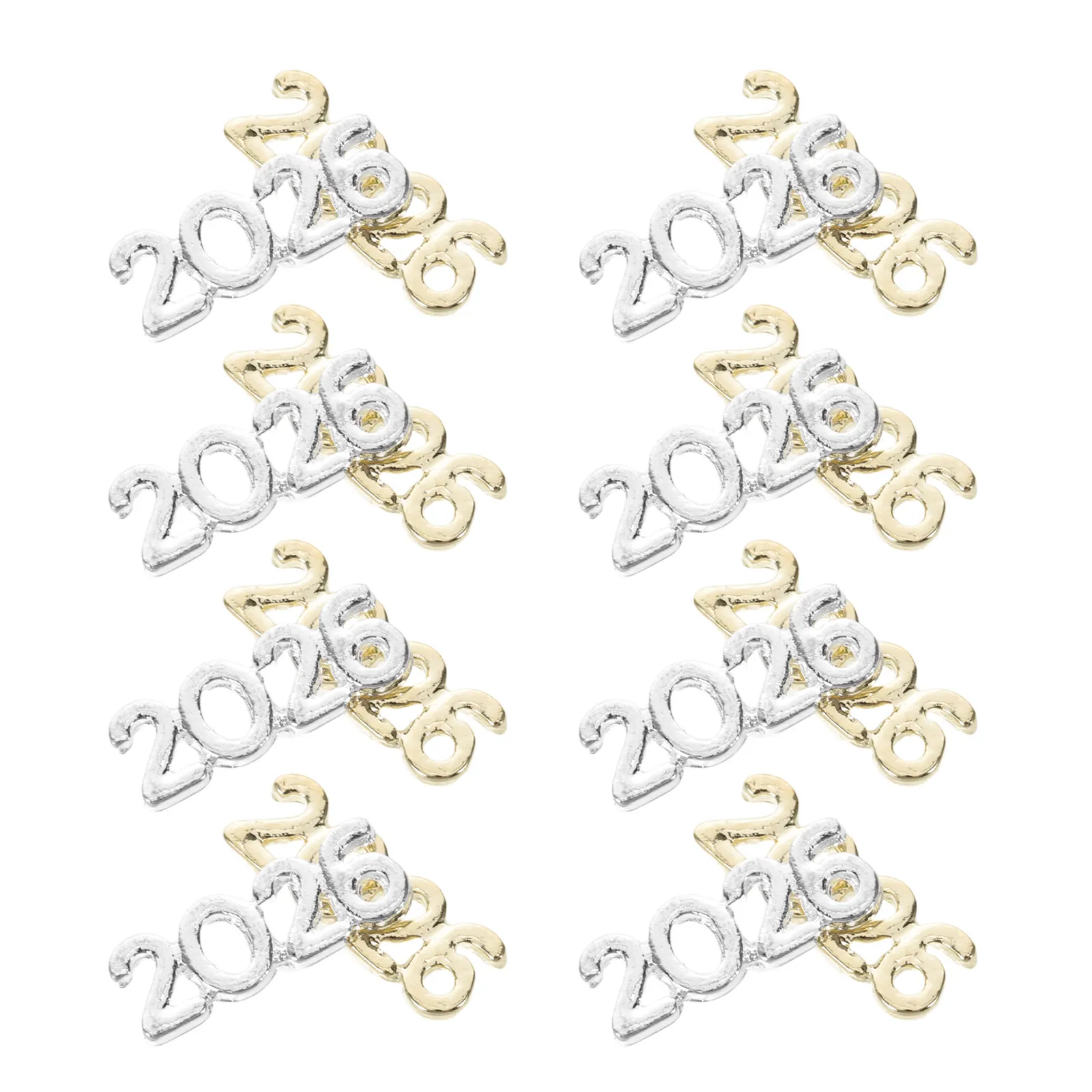 100 шт. 2026 Новые украшения для ногтей: плоские серебряные и золотые декорации для маникюра, аксессуары для нейл-арта с новогодним дизайном цифр
100 шт. 2026 Новые украшения для ногтей: плоские серебряные и золотые декорации для маникюра, аксессуары для нейл-арта с новогодним дизайном цифр