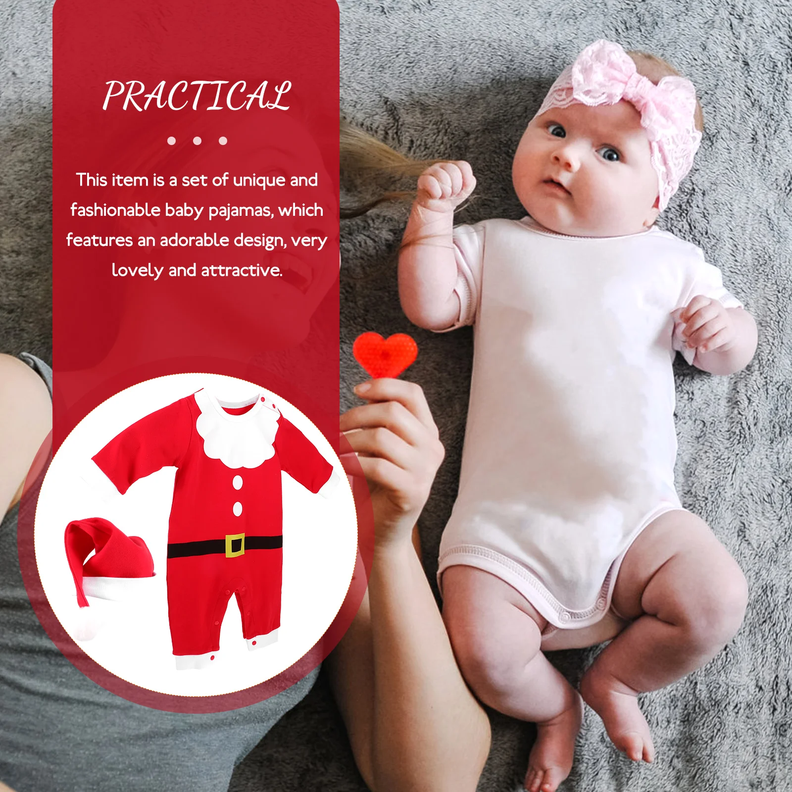 1 set Infant Pajamas Cotton Red Newborn Toddler Sleepwear Unisex Soft Durable Christmas Premium Keep Warm Night Kids
1 set Infant Pajamas Cotton Red Newborn Toddler Sleepwear Unisex Soft Durable Christmas Premium Keep Warm Night Kids