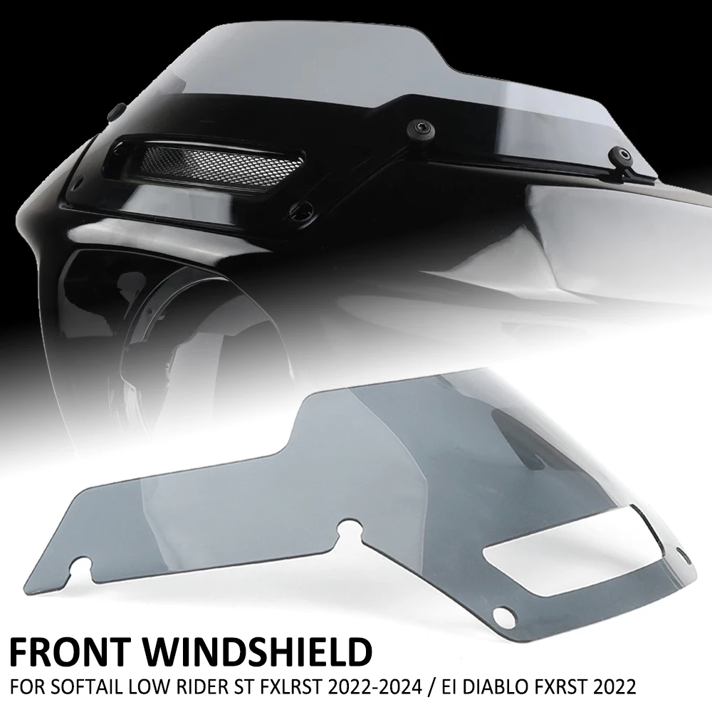 Motorcycle Windscreen Windshield Wind Screen Shield Deflector For Harley Softail Low Rider El Diablo FXRS & ST FXLRST 2022-2024
Motorcycle Windscreen Windshield Wind Screen Shield Deflector For Harley Softail Low Rider El Diablo FXRS & ST FXLRST 2022-2024