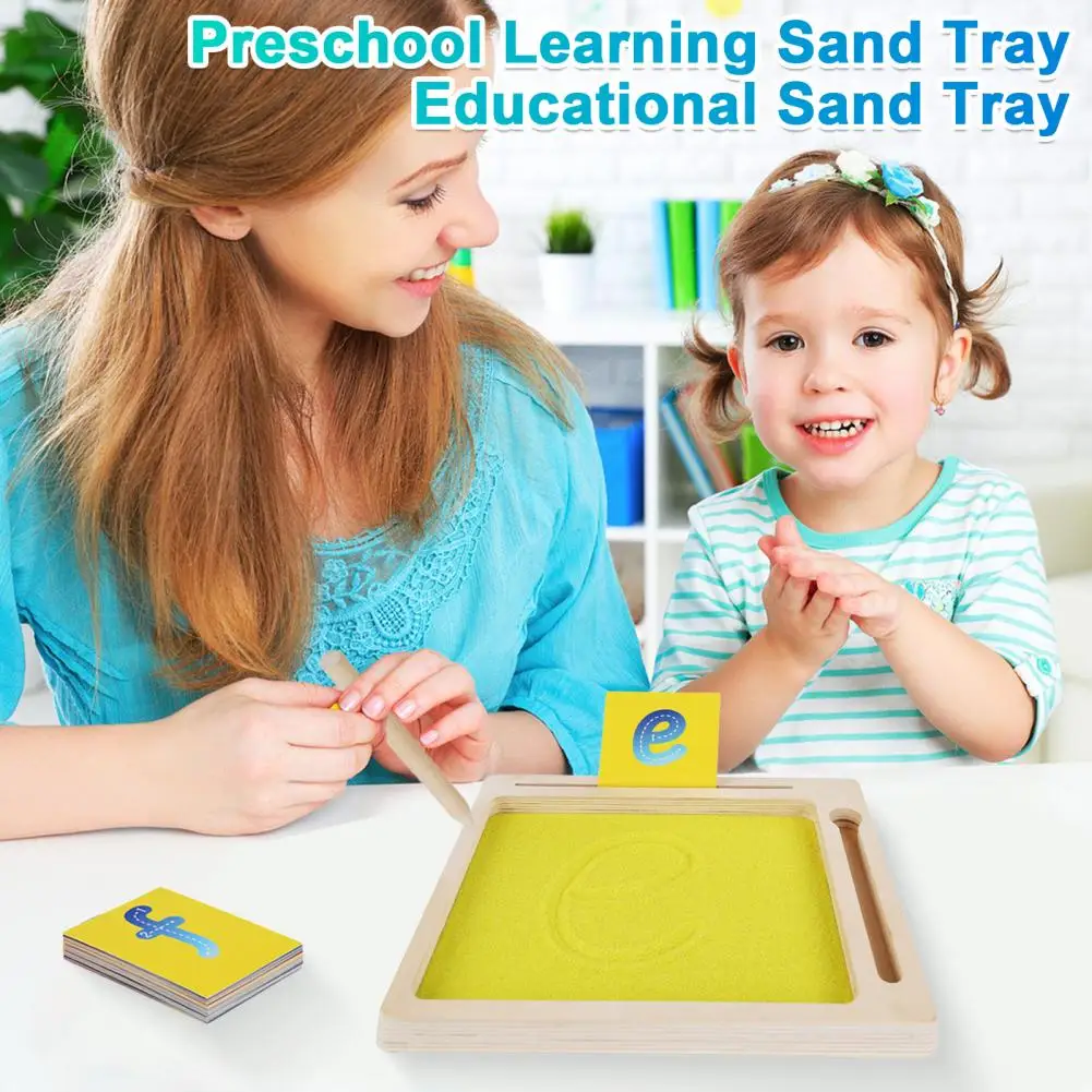 Sand Painting Toy Preschooler Sand Tray Educational Wooden Board Sand Tray Toy Set for Kids with Cards Pen Letters Numbers
Sand Painting Toy Preschooler Sand Tray Educational Wooden Board Sand Tray Toy Set for Kids with Cards Pen Letters Numbers