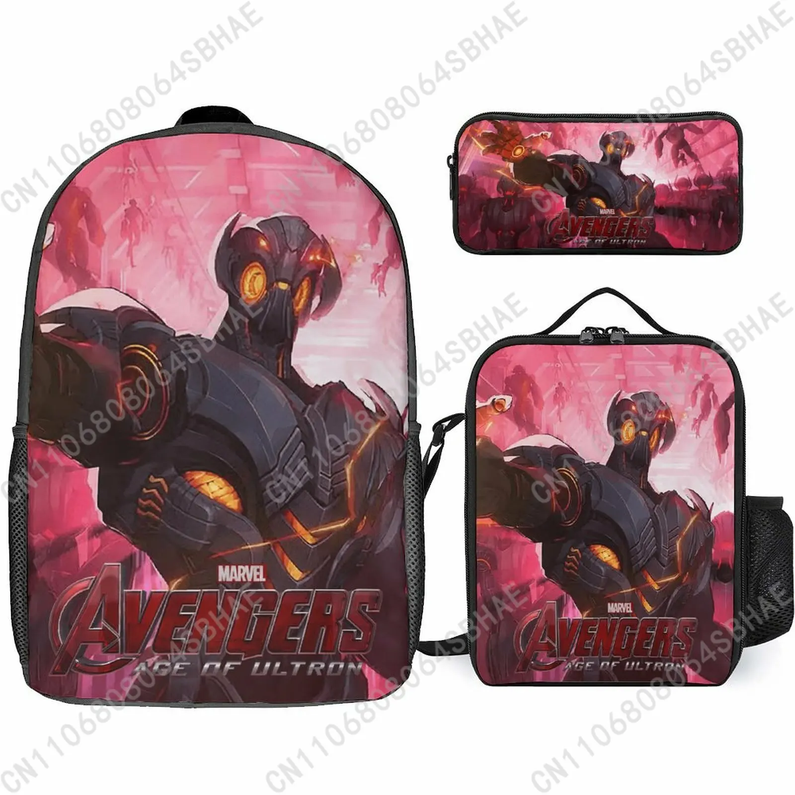 Marvel Ultron School Backpack For Teen Middle High School Students 3Pcs Bookbag Lunch Tote Bag Pencil Pouch Cosplay
Marvel Ultron School Backpack For Teen Middle High School Students 3Pcs Bookbag Lunch Tote Bag Pencil Pouch Cosplay