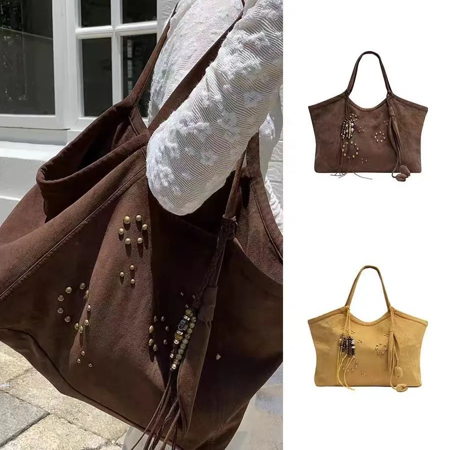 Vintage Women Bag Large Capacity Shoulder Bag Solid Color Simple Casual Commuter Bags Retro Women Tote Bag
Vintage Women Bag Large Capacity Shoulder Bag Solid Color Simple Casual Commuter Bags Retro Women Tote Bag