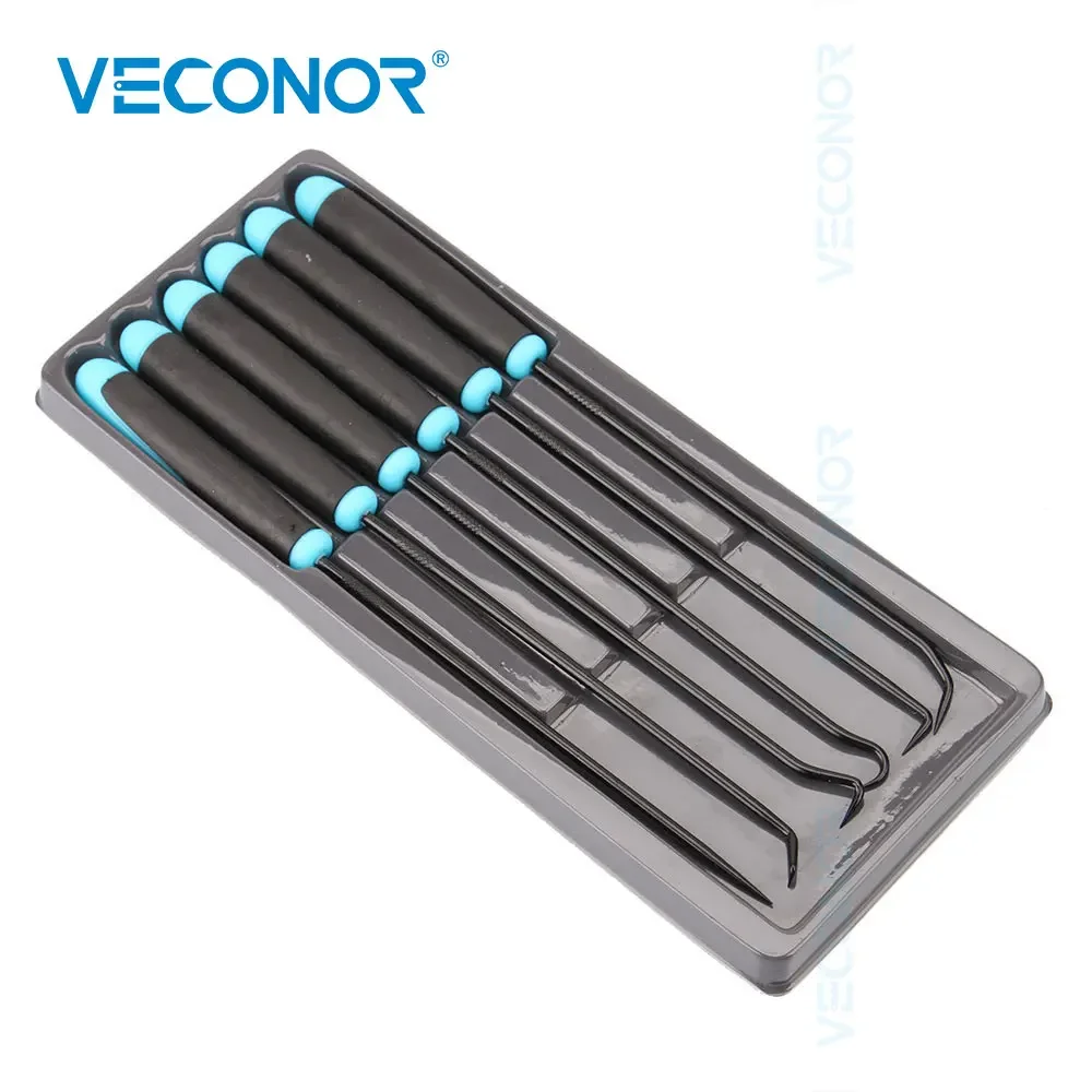 6 Pieces Oil Seal Hook Set 242mm Long TPR Handle Nickel-Plated Bent Straight Sharp Hook Combination Hand Tool
6 Pieces Oil Seal Hook Set 242mm Long TPR Handle Nickel-Plated Bent Straight Sharp Hook Combination Hand Tool