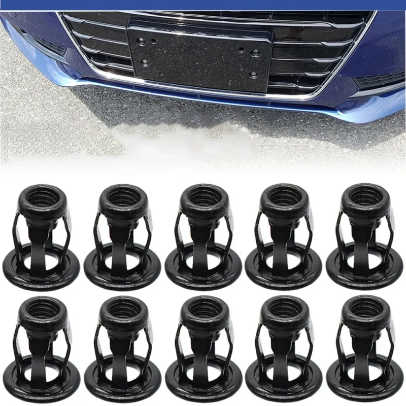 10pcs Car Metal Screw Base Clamp Trunk Nut Holder Front Rear License Plate Fastener Fixing Black Clips Car Accessories
10pcs Car Metal Screw Base Clamp Trunk Nut Holder Front Rear License Plate Fastener Fixing Black Clips Car Accessories