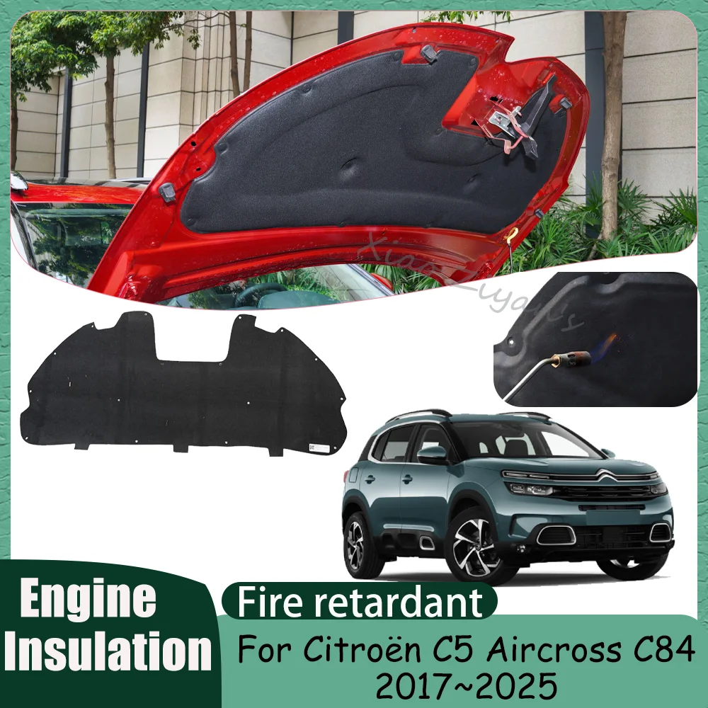 For Citroën C5 Aircross C84 2017~2025 2018 2022 Car Engine Sound Heat Insulation Cotton Pad Soundproof Mats Cover Accessories
For Citroën C5 Aircross C84 2017~2025 2018 2022 Car Engine Sound Heat Insulation Cotton Pad Soundproof Mats Cover Accessories