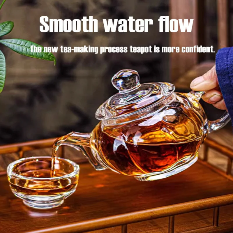 Modern Teacups washable Cracking Tea set Resistant to extreme cold and heat High borosilicate glass Glass Teapot
Modern Teacups washable Cracking Tea set Resistant to extreme cold and heat High borosilicate glass Glass Teapot