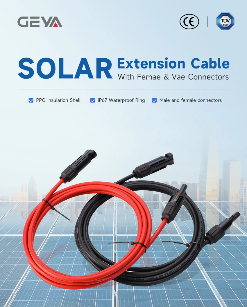 10AWG Solar Extension Cable with Female and Male Connector 2000VDC for Solar Panel Adaptor Controllers Kit Off-Grid Systems Tool
10AWG Solar Extension Cable with Female and Male Connector 2000VDC for Solar Panel Adaptor Controllers Kit Off-Grid Systems Tool