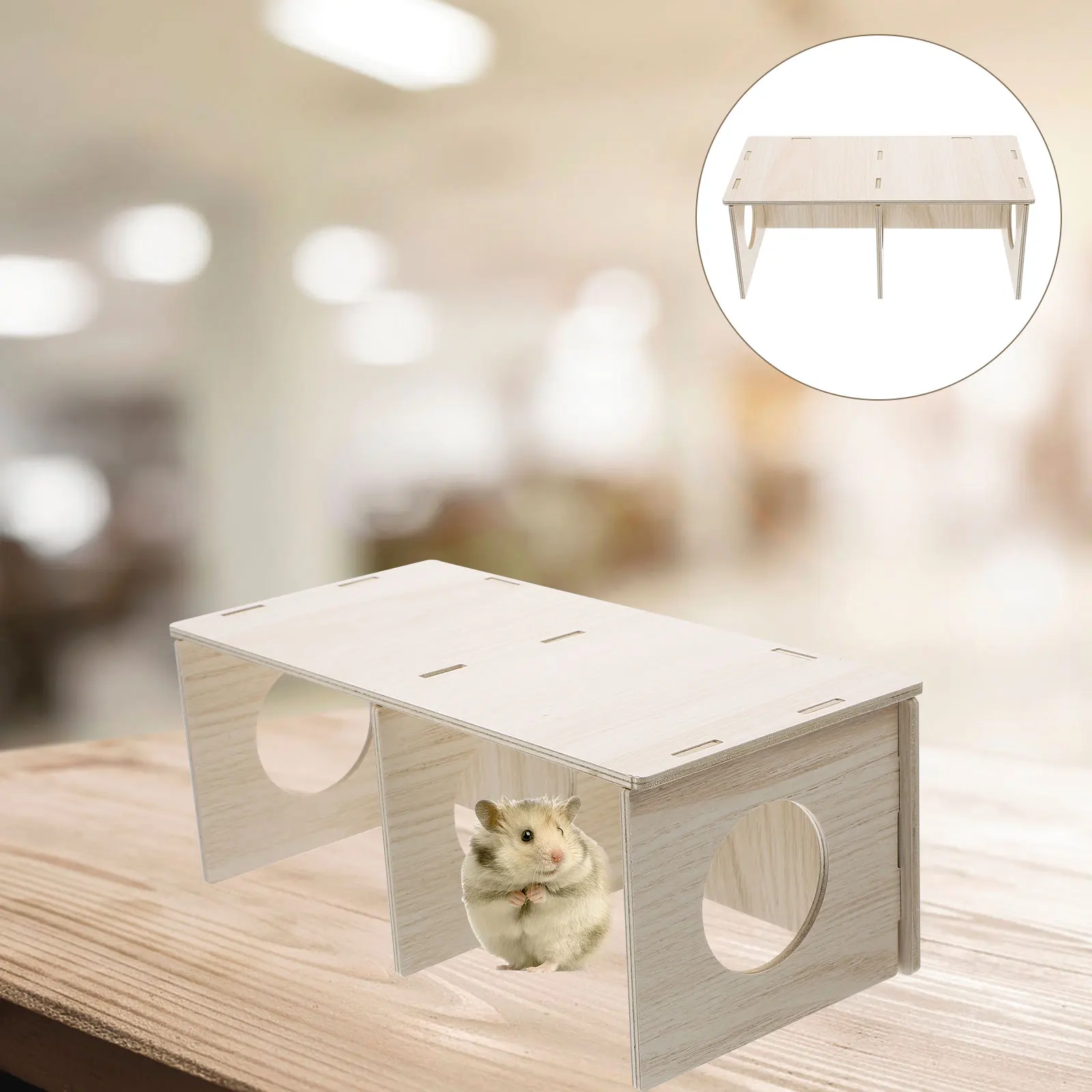 Hamster House Wood Hideout Multi Use Pet Teeth Grinding Cage Decor Easy Clean Private Sleep Play House
Hamster House Wood Hideout Multi Use Pet Teeth Grinding Cage Decor Easy Clean Private Sleep Play House