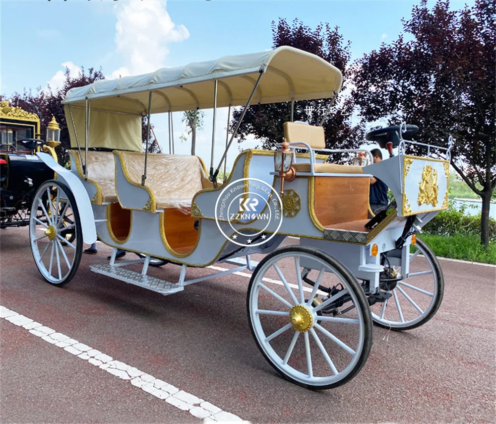 Luxury European Vintage Sightseeing Horse Carriage Retro Royal Style Tourist Horse Carriage for Park Scenic Spot
Luxury European Vintage Sightseeing Horse Carriage Retro Royal Style Tourist Horse Carriage for Park Scenic Spot