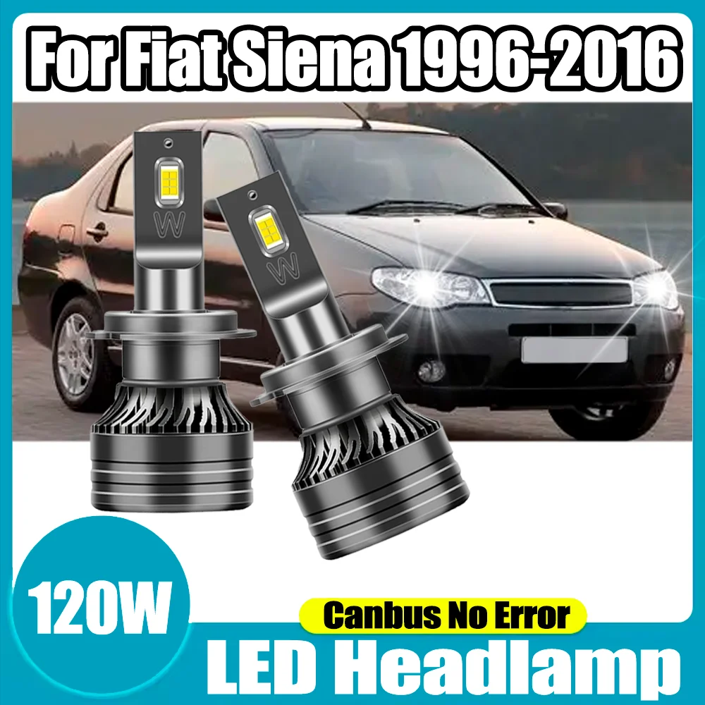 2PCS Canbus No Error 6000K White LED Headlamp H7 Car Headlight CSP Chips 120W 20000LM LED Headlight 12V For Fiat Siena 1996-2016
2PCS Canbus No Error 6000K White LED Headlamp H7 Car Headlight CSP Chips 120W 20000LM LED Headlight 12V For Fiat Siena 1996-2016