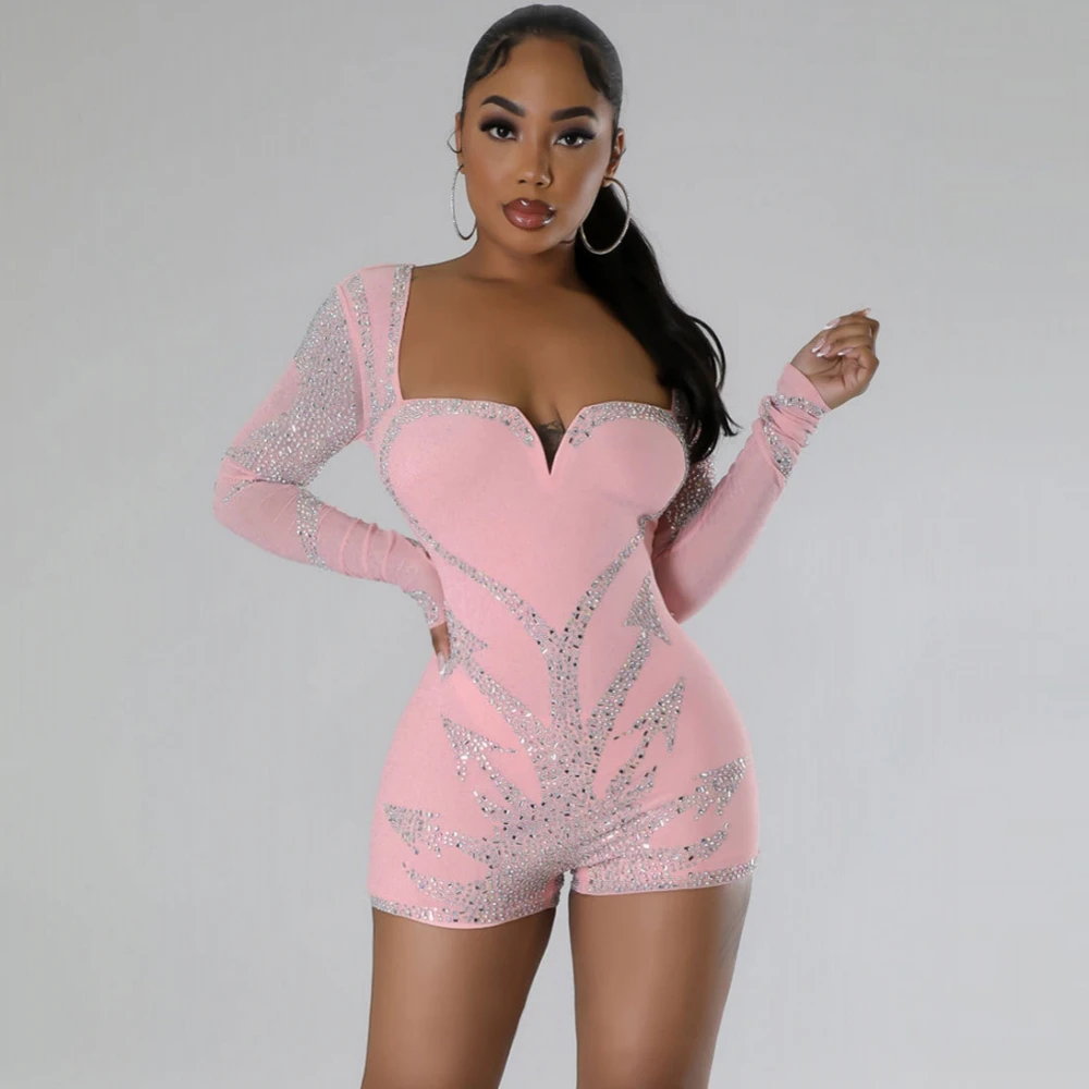 Woman Long Sleeve Romper Female Jumpsuit Clothes Sexy Club Lace Bodysuit Shorts Casual Playsuit Overalls For Women Clothing
Woman Long Sleeve Romper Female Jumpsuit Clothes Sexy Club Lace Bodysuit Shorts Casual Playsuit Overalls For Women Clothing