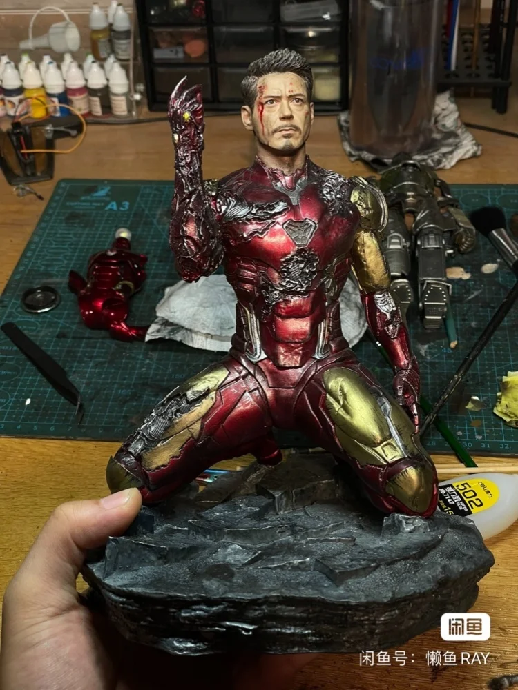 New Mk85 The Avengers Marvel Endgame Final Battle Resin Statue Ironman Gk Super Hero Mk85 Iron Man Kneeling&snapping Fingers Mod
New Mk85 The Avengers Marvel Endgame Final Battle Resin Statue Ironman Gk Super Hero Mk85 Iron Man Kneeling&snapping Fingers Mod