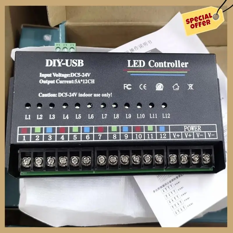 DIY Autonomous Programming Controller 12Way Programmable USB DIY LED RGB Controller For 3528 5050 Strip Module Easy Install
DIY Autonomous Programming Controller 12Way Programmable USB DIY LED RGB Controller For 3528 5050 Strip Module Easy Install