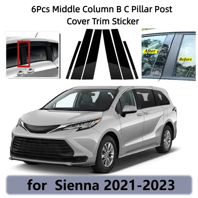 6Pcs Column Cover Trim Carbon Fiber Car Door Window Center Middle Column B C Pillar Post Cover Trim Sticker for Sienta 2022-2023
6Pcs Column Cover Trim Carbon Fiber Car Door Window Center Middle Column B C Pillar Post Cover Trim Sticker for Sienta 2022-2023