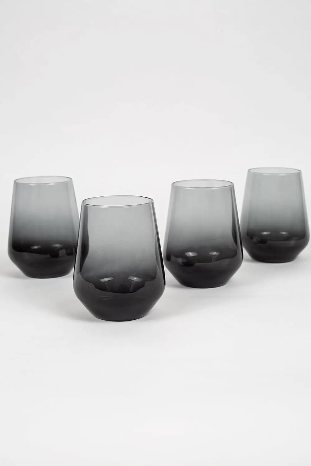 Stemless Wine Glasses Set of 4, 14.3oz Modern Colored Drinking Tumblers for Red White Wine and Cocktails, Dishwasher Safe
Stemless Wine Glasses Set of 4, 14.3oz Modern Colored Drinking Tumblers for Red White Wine and Cocktails, Dishwasher Safe