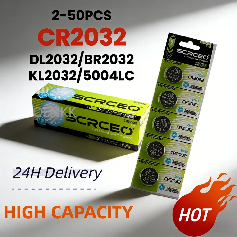 New2-60PCS CR2032 3V Lithium Battery CR 2032 Button Battery For Watch Toy Calculator Car Remote Control
New2-60PCS CR2032 3V Lithium Battery CR 2032 Button Battery For Watch Toy Calculator Car Remote Control