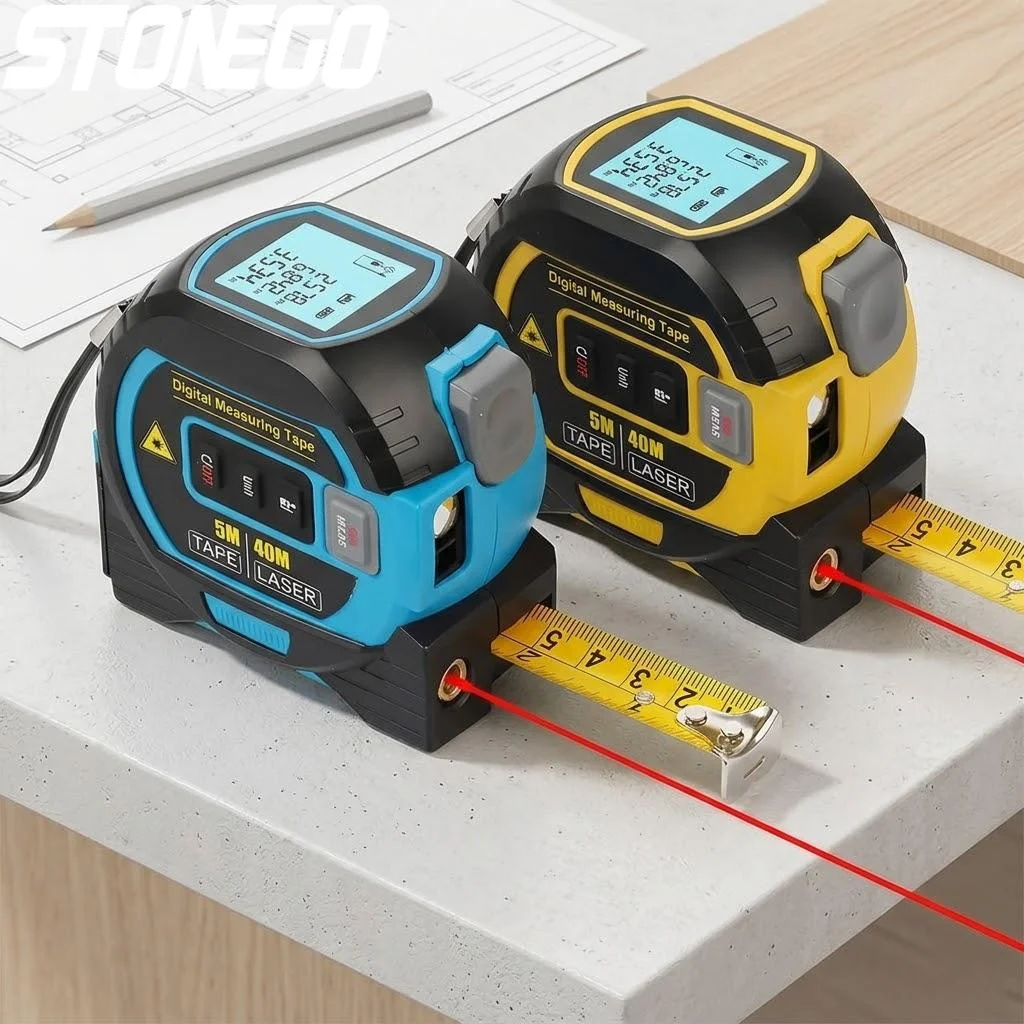 High Precision 40M 60M Laser Measuring Tape Infrared Distance Ruler Accurate Measurement Tool for Home and Professional Use