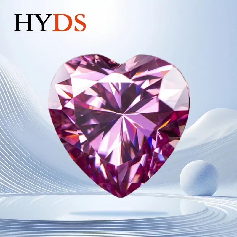Moissanite Stone Lab Grown Gemstone Heart Cut Pink Color VVS1 for DIY Ring Necklace Earrings Main Materials with GRA Certificate
Moissanite Stone Lab Grown Gemstone Heart Cut Pink Color VVS1 for DIY Ring Necklace Earrings Main Materials with GRA Certificate