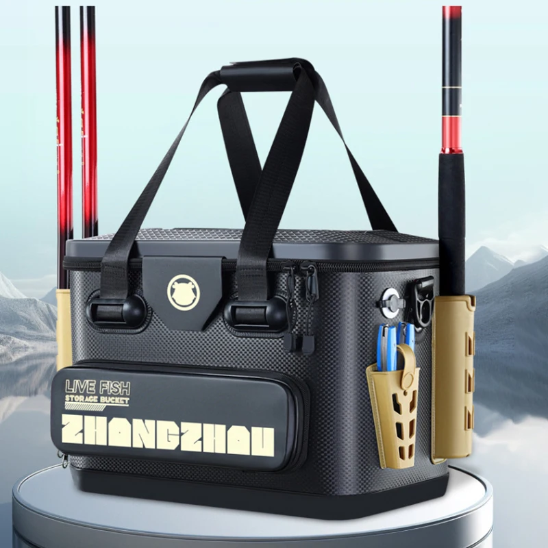 Portable Thickened Fishing Bucket EVA Multifunctional Fishing Hook Stop Beads Box Large Capacity Fishing Barrel Live Fish Box
Portable Thickened Fishing Bucket EVA Multifunctional Fishing Hook Stop Beads Box Large Capacity Fishing Barrel Live Fish Box