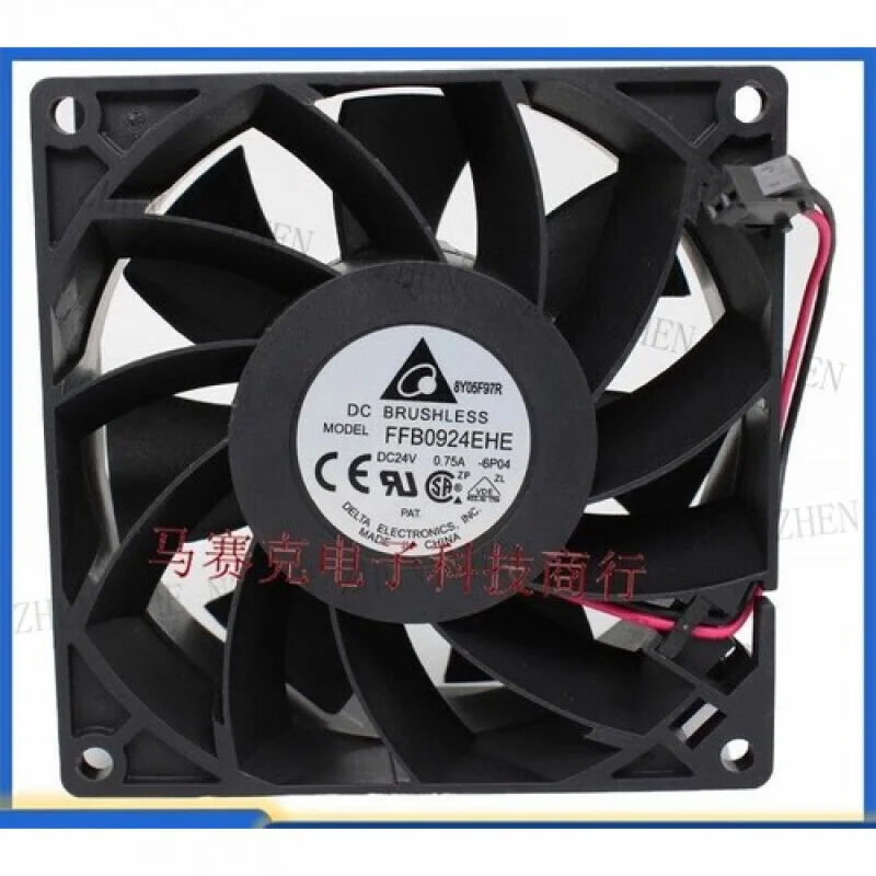 Y for FFB9024EHE 24V 0.75A 9cm 2-Wire Cooling Fan
Y for FFB9024EHE 24V 0.75A 9cm 2-Wire Cooling Fan
