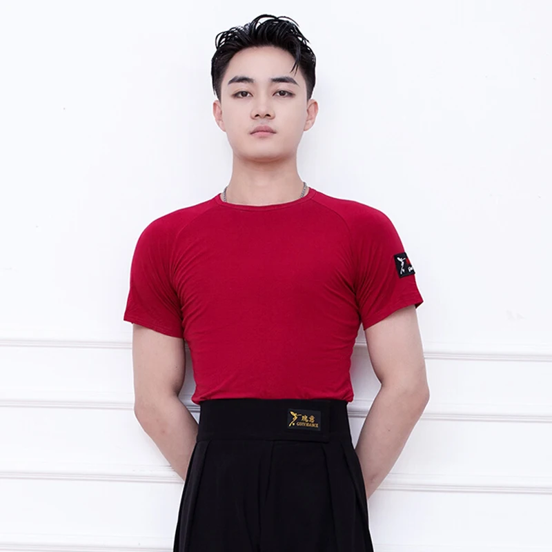 Men Latin Dance Costume Red Latin Dance Top For Training Male ChaCha Rumba Samba Dance Tops Adult Latin Practice Clothes VDL2591
Men Latin Dance Costume Red Latin Dance Top For Training Male ChaCha Rumba Samba Dance Tops Adult Latin Practice Clothes VDL2591