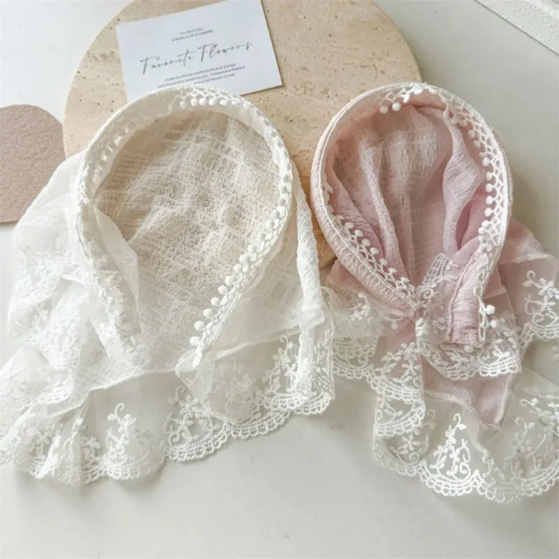 Korean Ins Lace Hair Scarf Women Retro Triangle Hair Band Hair Hoop Travel Photo Headband Turban Accessories
Korean Ins Lace Hair Scarf Women Retro Triangle Hair Band Hair Hoop Travel Photo Headband Turban Accessories