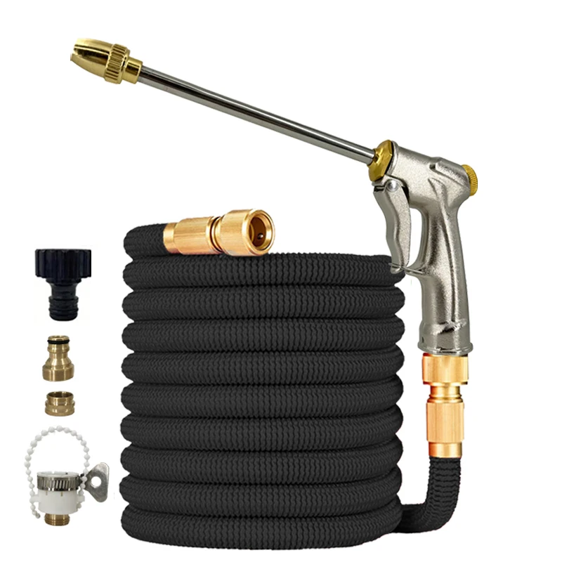 Metal Adjustable High Pressure Water Gun with Expandable Magic Hose Pipe,Multifunctional Design for Car Wash Garden Irrigation
Metal Adjustable High Pressure Water Gun with Expandable Magic Hose Pipe,Multifunctional Design for Car Wash Garden Irrigation