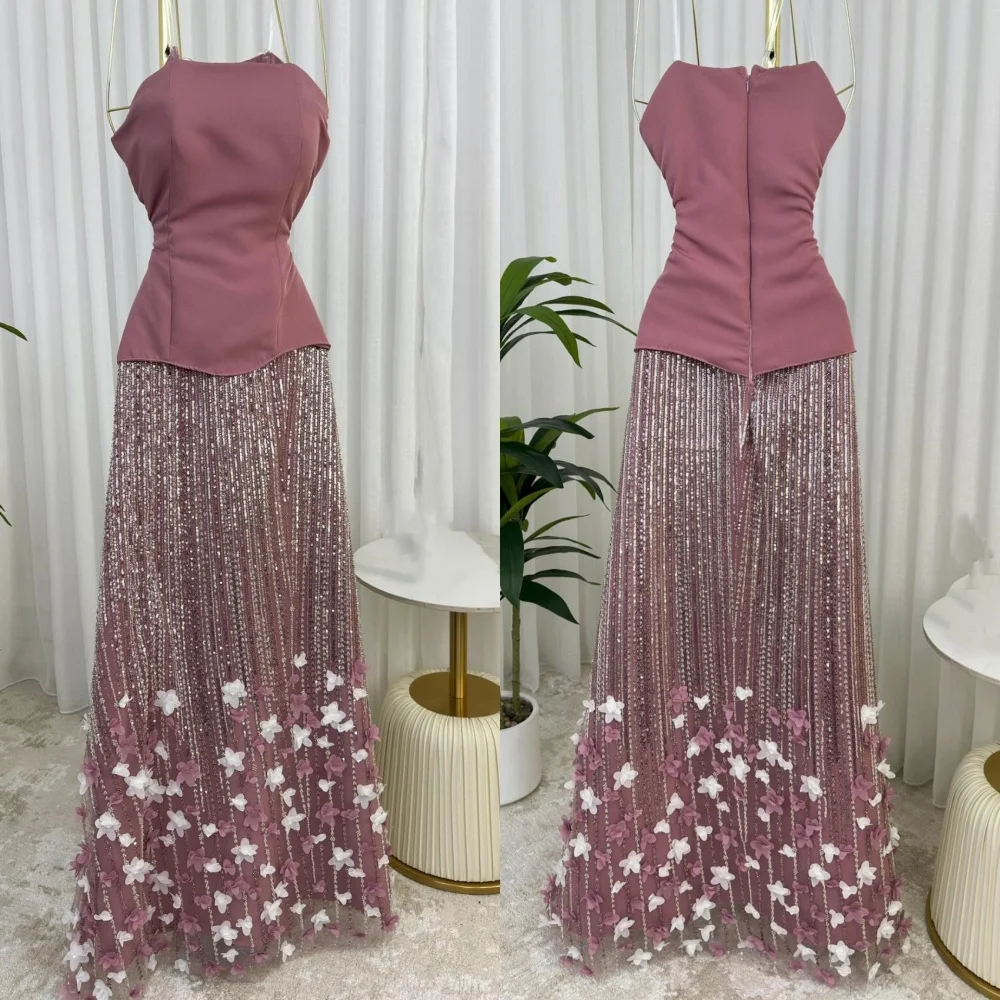Customized Exquisite Jersey Pleat Applique A-line Strapless Long Dresses Bespoke Occasion Modern Style
Customized Exquisite Jersey Pleat Applique A-line Strapless Long Dresses Bespoke Occasion Modern Style