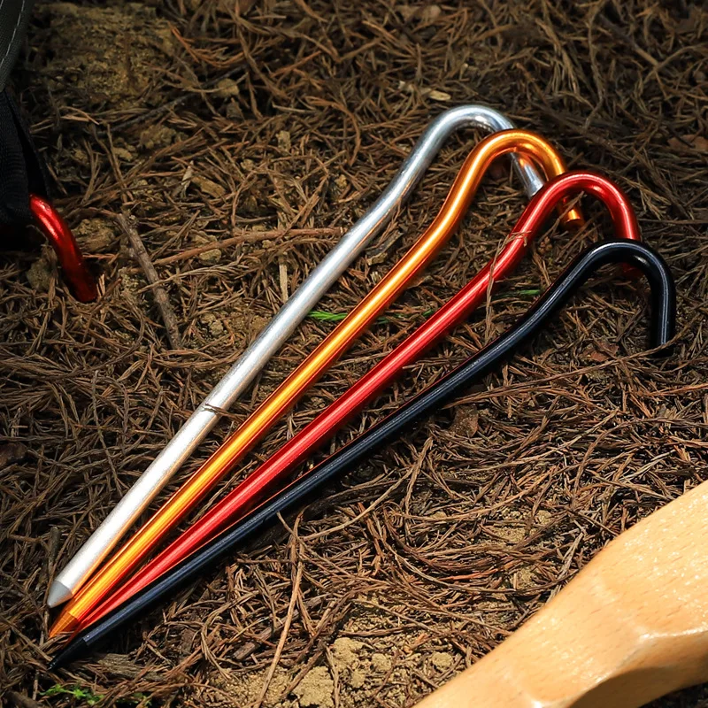 Outdoor tent canopy aluminum floor nails, windproof pull rope floor type 7 color nails
Outdoor tent canopy aluminum floor nails, windproof pull rope floor type 7 color nails