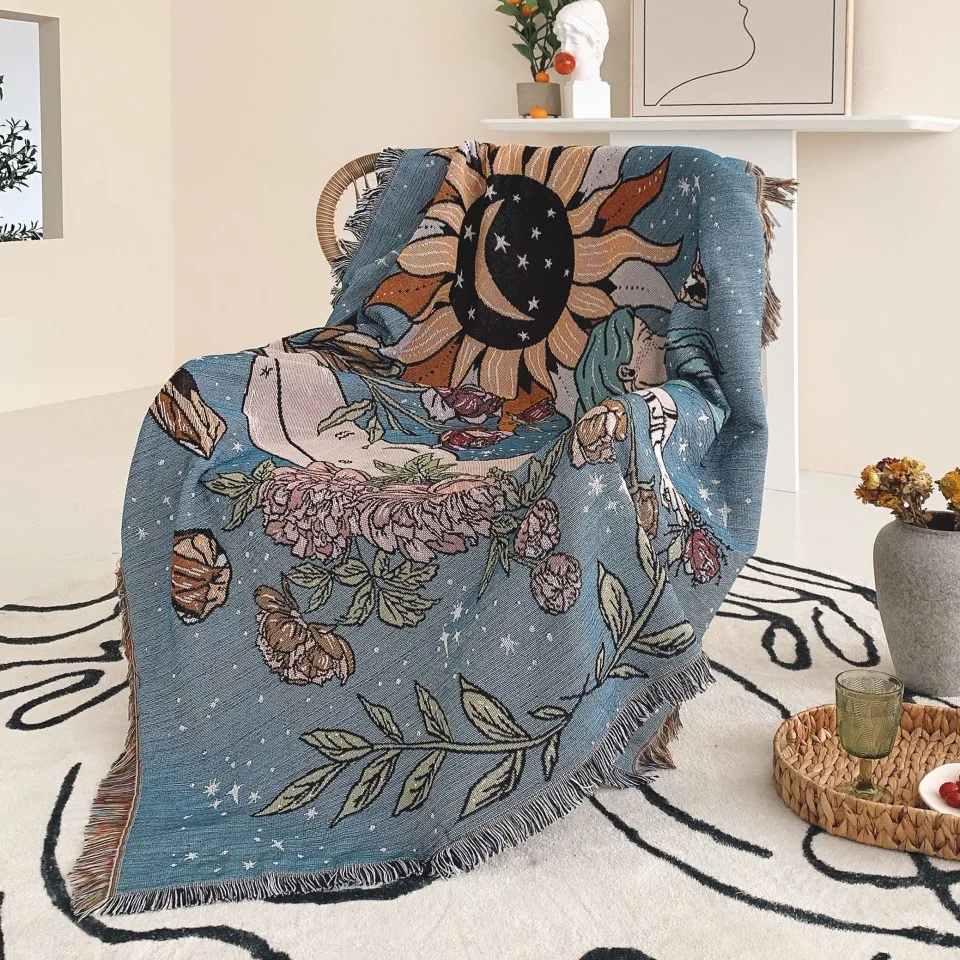 Cotton Linen Woven Sofa Throw Blanket, Bohemian Fringe Decorative Blanket for Living Room Bedroom, Art Wall Hanging Picnic Mat
Cotton Linen Woven Sofa Throw Blanket, Bohemian Fringe Decorative Blanket for Living Room Bedroom, Art Wall Hanging Picnic Mat