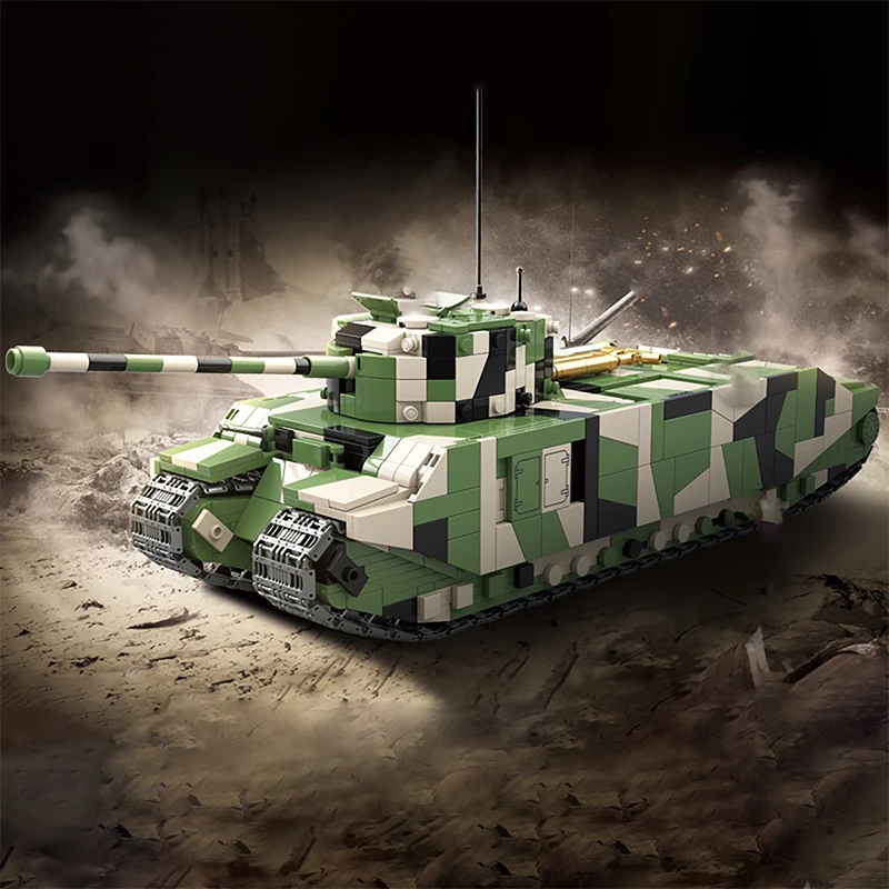 WW2 Military MOC Building Blocks British TOG II Heavy Tank Tracked Vehicle Model Difficult to Build Bricks Toy Adult Male
WW2 Military MOC Building Blocks British TOG II Heavy Tank Tracked Vehicle Model Difficult to Build Bricks Toy Adult Male