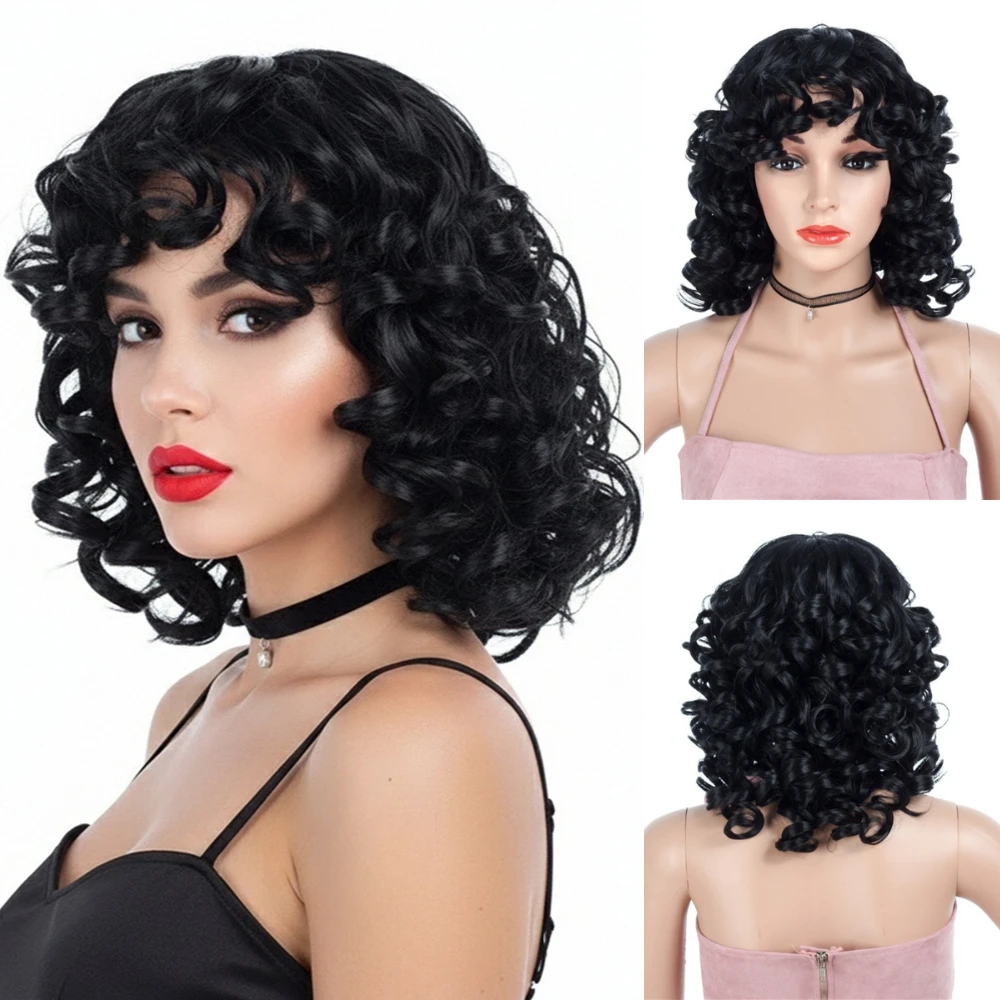 Short Curly Wigs for Black Women Synthetic Hair Afro Pixie Wig Black Color Daily Wear Heat Resistant Fiber
Short Curly Wigs for Black Women Synthetic Hair Afro Pixie Wig Black Color Daily Wear Heat Resistant Fiber