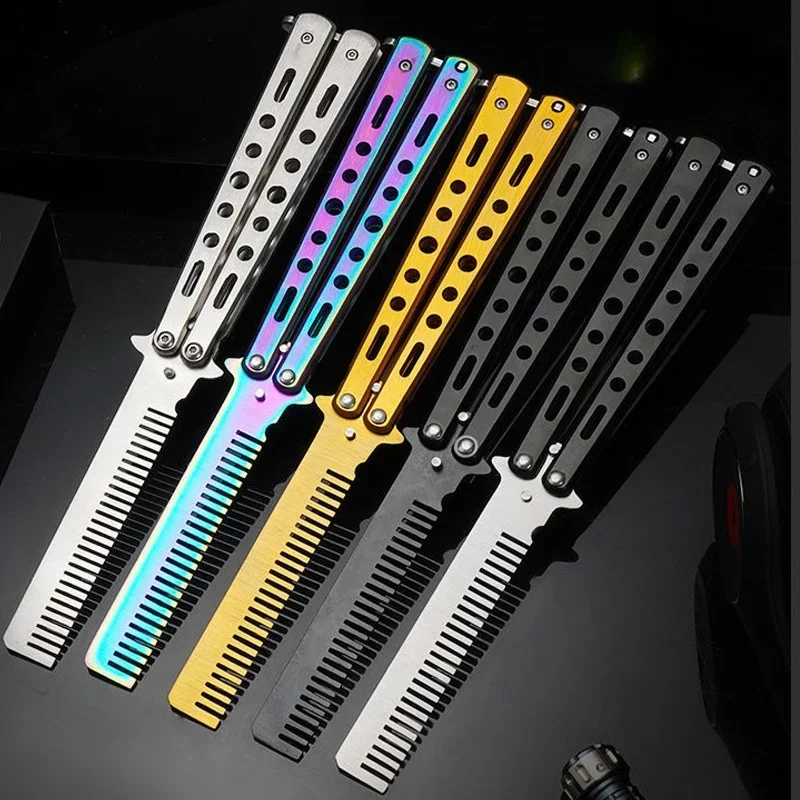 Butterfly Comb Tip Folding Comb Men Carry Portable Metal Combs
Butterfly Comb Tip Folding Comb Men Carry Portable Metal Combs