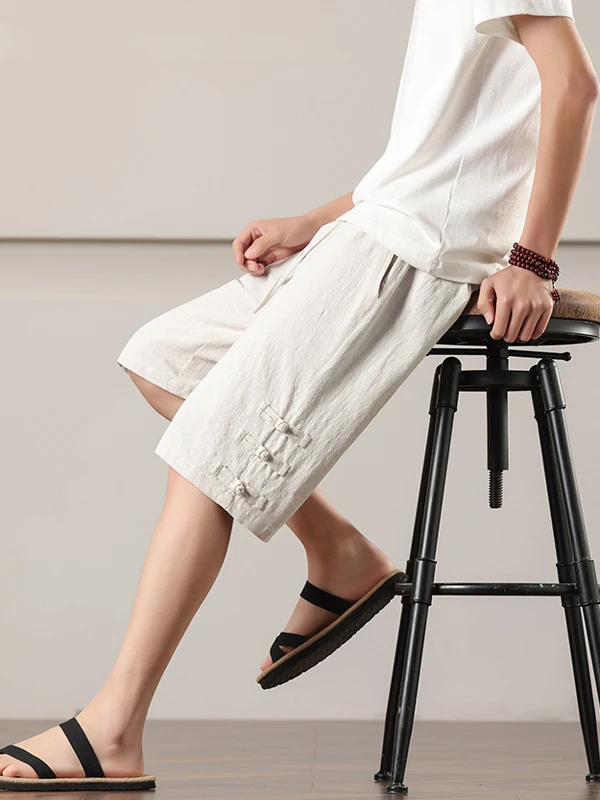 New Chinese Sle Men's Summer Thin Breathable Linen orts Straight Casual Five-Quarter Loose Cotton Linen Pants
New Chinese Sle Men's Summer Thin Breathable Linen orts Straight Casual Five-Quarter Loose Cotton Linen Pants
