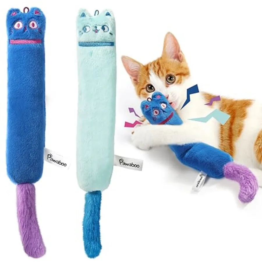 Cat Toys 2 Pack Catnip Toys with Bell and Crinkle Paper Soft and Durable Kitten Toys Interactive Cat Toys for Indoor Cats Cat P
Cat Toys 2 Pack Catnip Toys with Bell and Crinkle Paper Soft and Durable Kitten Toys Interactive Cat Toys for Indoor Cats Cat P