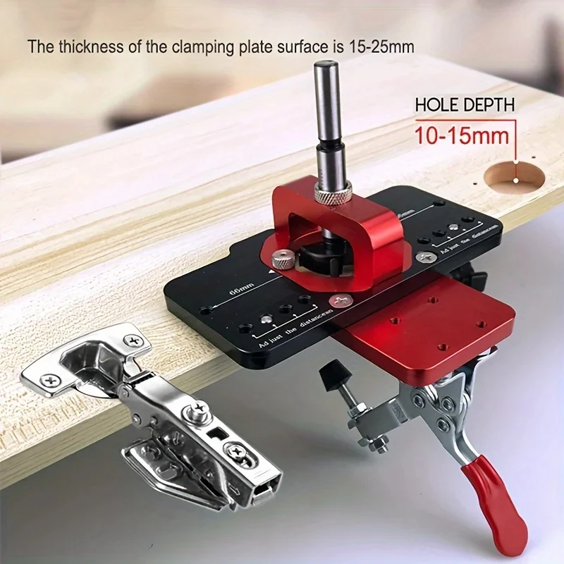 35mm Concealed Hinge Drilling Jig Guide Hinge Hole Drilling Guide Carpenter Woodworking Tool Hole Opener Locator Door Cabinet
35mm Concealed Hinge Drilling Jig Guide Hinge Hole Drilling Guide Carpenter Woodworking Tool Hole Opener Locator Door Cabinet