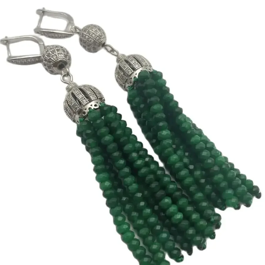 Hot sell natural 8row 2-4mm Amethyst green jade earrings micro inlay zircon accessories Tassels earrings fine jewelry gem
Hot sell natural 8row 2-4mm Amethyst green jade earrings micro inlay zircon accessories Tassels earrings fine jewelry gem