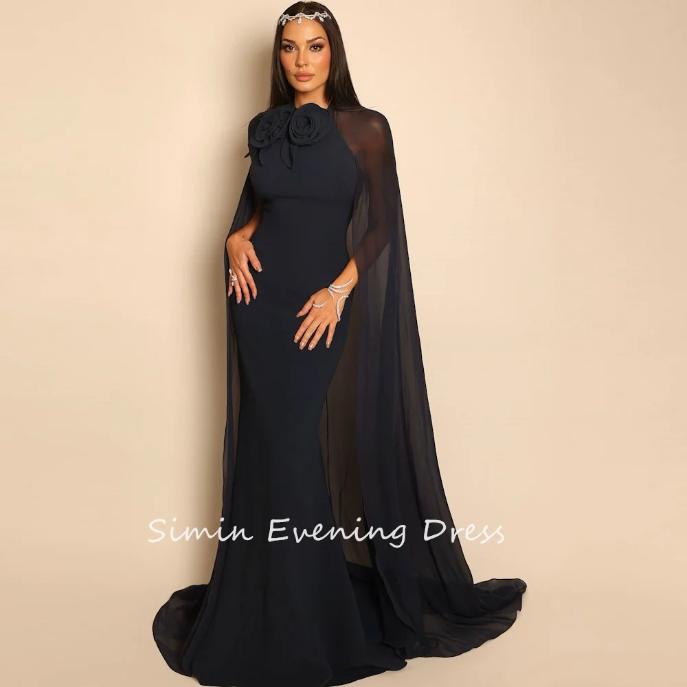 Simin فستانس Customized Ruched Halter Mermaid Hand-made Sexy Flowers Crepe Saudi Prom Gown Evening Party dresses for women 2024
Simin فستانس Customized Ruched Halter Mermaid Hand-made Sexy Flowers Crepe Saudi Prom Gown Evening Party dresses for women 2024