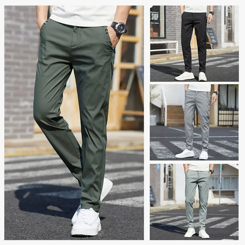 Streetwear Men's Fashion Casual Suit Pants Spring Autumn Solid All-match Slim Korean Male Clothing New Full Straight Trousers
Streetwear Men's Fashion Casual Suit Pants Spring Autumn Solid All-match Slim Korean Male Clothing New Full Straight Trousers