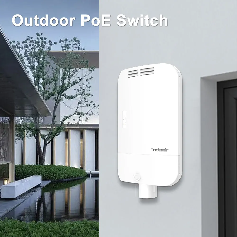 All Weather Outdoor Switch | Easy Installation | For Security Cameras, Industrial Networks - Wide Temperature (-40°C~75°C)
All Weather Outdoor Switch | Easy Installation | For Security Cameras, Industrial Networks - Wide Temperature (-40°C~75°C)