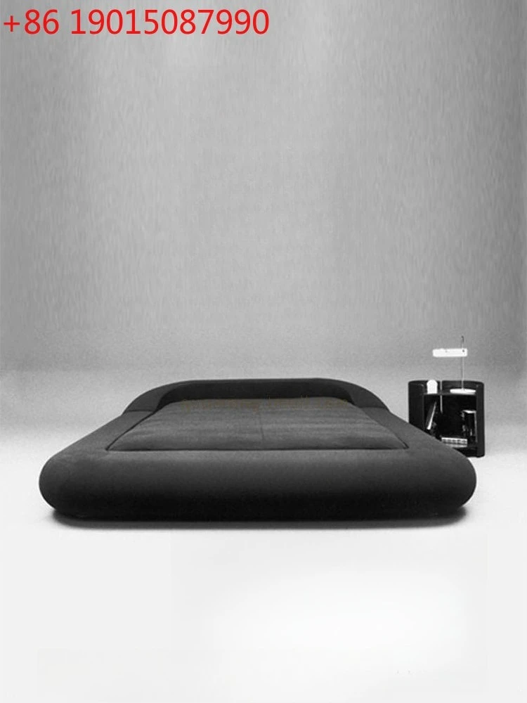 Modern wabi sand bed black fabric round edge simple modern minimalist master bedroom tatami bed
Modern wabi sand bed black fabric round edge simple modern minimalist master bedroom tatami bed