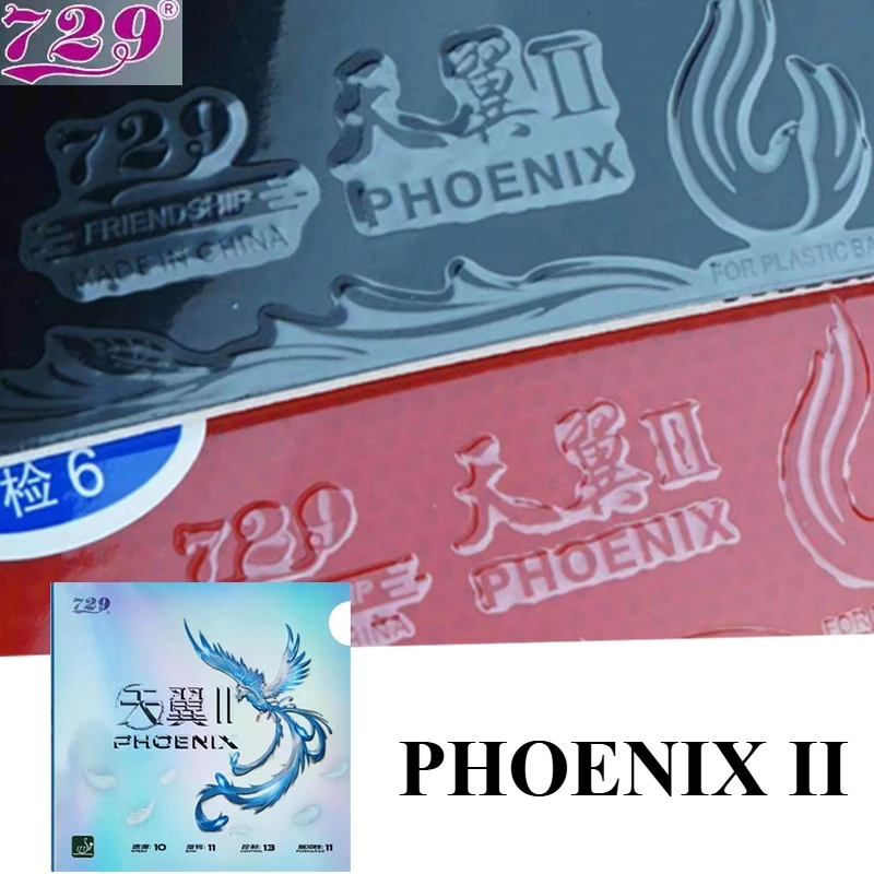 729 Friendship PHOENIX II Table Tennis Rubber Sheet Ultra-light Pips in Recommended for Backhand Ping Pong Rubber ITTF Approved
729 Friendship PHOENIX II Table Tennis Rubber Sheet Ultra-light Pips in Recommended for Backhand Ping Pong Rubber ITTF Approved