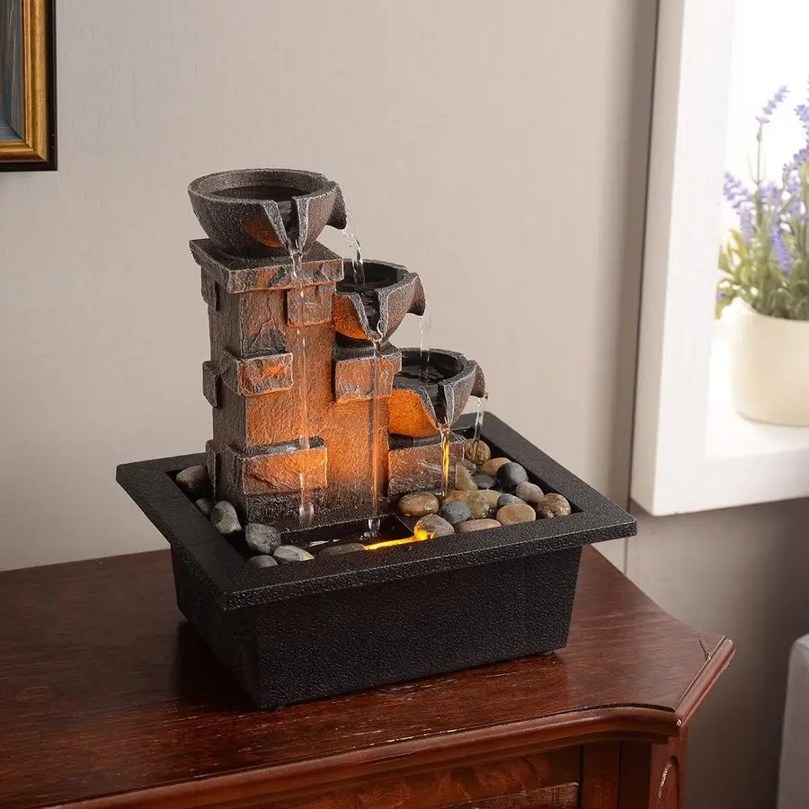 Домашний декор, имитация 3-х уровневого камня, настенного настольного фонтана, много натуральных речных камней, офиса, расслабляющего настольного дзен-водопада, медитации
Домашний декор, имитация 3-х уровневого камня, настенного настольного фонтана, много натуральных речных камней, офиса, расслабляющего настольного дзен-водопада, медитации