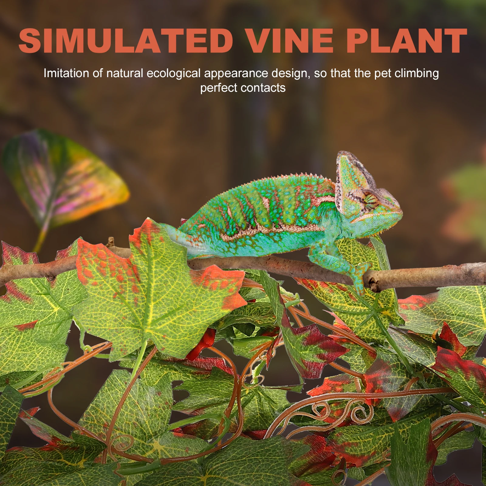 Simulated Vine Plant Reptile Box Decor Fake Plants For Lizards Cage Artificial Leaves Adorn Imitated Landscape Craft Reptile
Simulated Vine Plant Reptile Box Decor Fake Plants For Lizards Cage Artificial Leaves Adorn Imitated Landscape Craft Reptile
