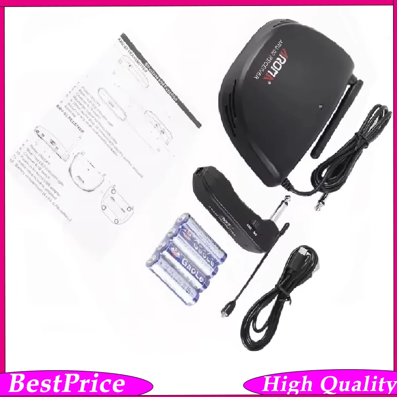Aroma ARU-02 UHF Wireless Guitar System Transmitter Receiver Guitar Digital Audio USB Cable For Guitar Bass Parts Accessories
Aroma ARU-02 UHF Wireless Guitar System Transmitter Receiver Guitar Digital Audio USB Cable For Guitar Bass Parts Accessories