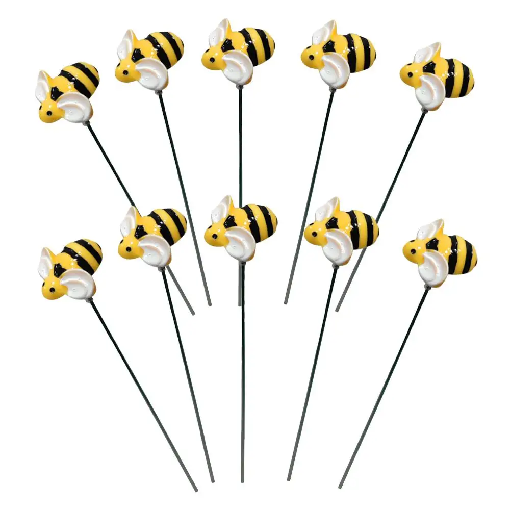 10 Pcs Little Bee Plug-in Yard Bees Sign Garden Stakes with Sticks Decor Outdoor Iron Grass Toddler Airpl
10 Pcs Little Bee Plug-in Yard Bees Sign Garden Stakes with Sticks Decor Outdoor Iron Grass Toddler Airpl