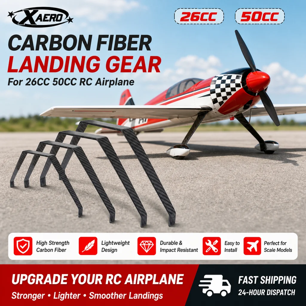 XAERO YAK 26cc 50cc Carbon Fiber Landing Gear for Gas RC Airplane Scale Model Landing Gear Strut
XAERO YAK 26cc 50cc Carbon Fiber Landing Gear for Gas RC Airplane Scale Model Landing Gear Strut